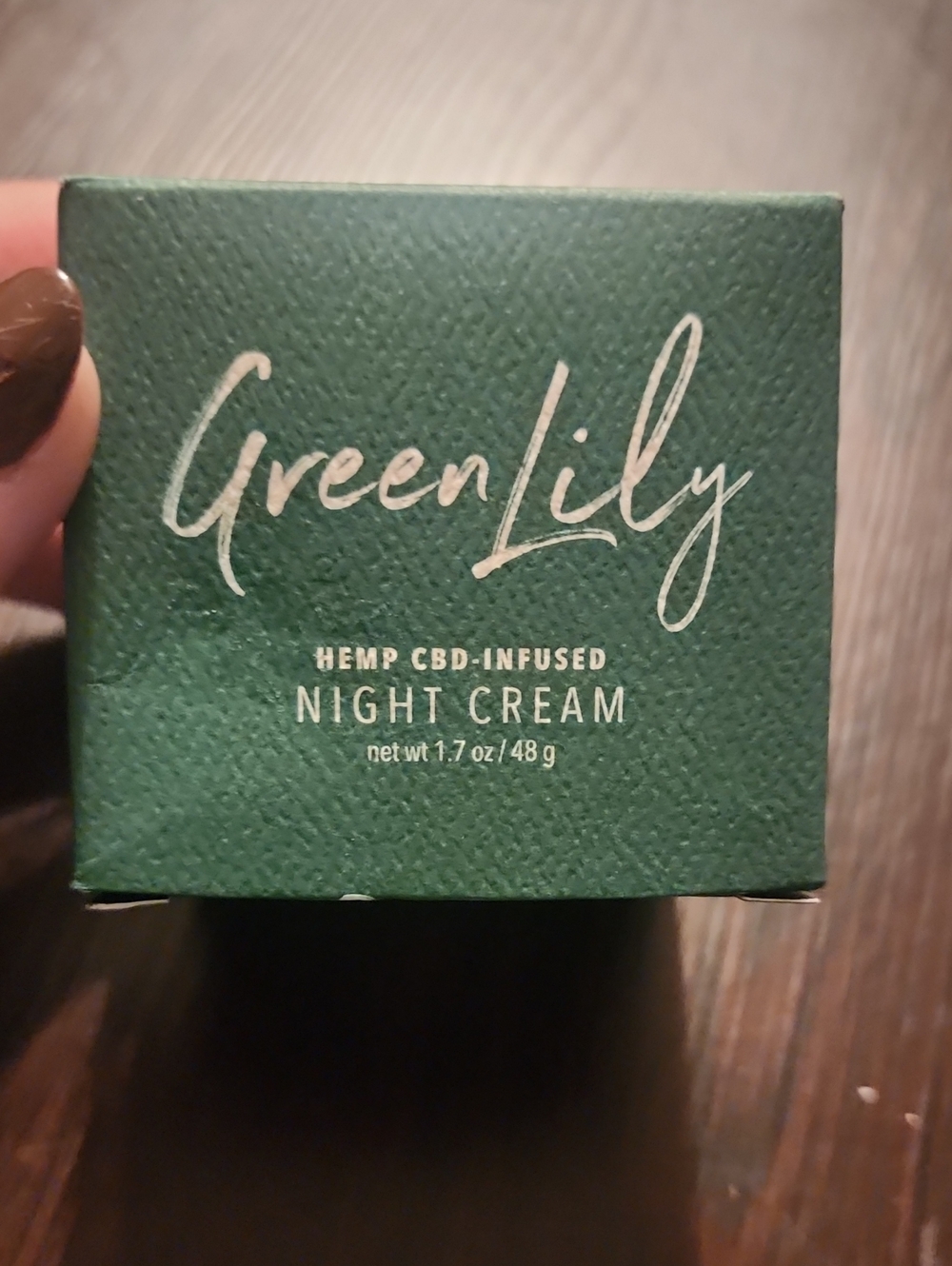 Hemp CBD-Infused Night Cream — Dark Green